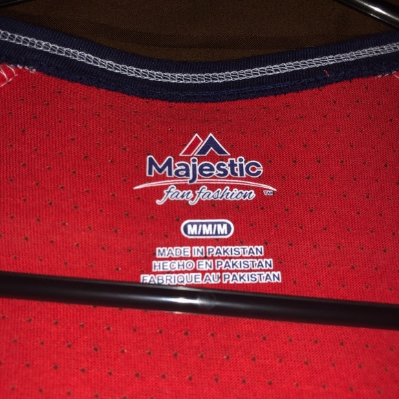 NWOT. Washington Nationals V Neck T-shirt medium. - Picture 3 of 4